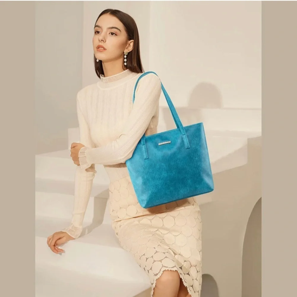 Montana West turquoise Tote Bags Vegan Leather Purse and Handbags.​​ - Picture 3 of 7